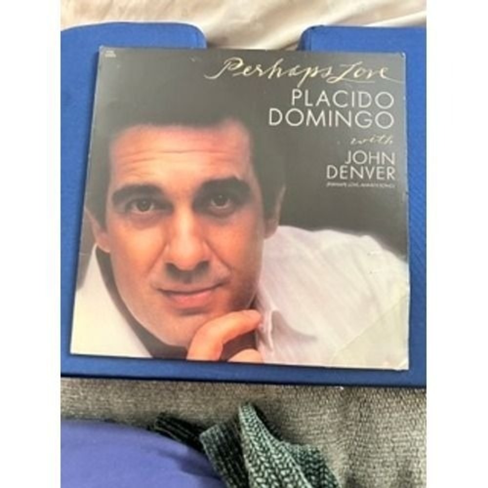 Placido Domingo Perhaps Love Vinyl LP 1981 CBS FM 37243 John Denver Duet NEW